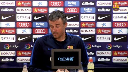 Luis Enrique: "Me siento aliviado y centrado en el final de temporada"