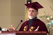 The Knowledge Universities should impart - Dr Tahir-ul-Qadri addresses Minhaj University Convocation