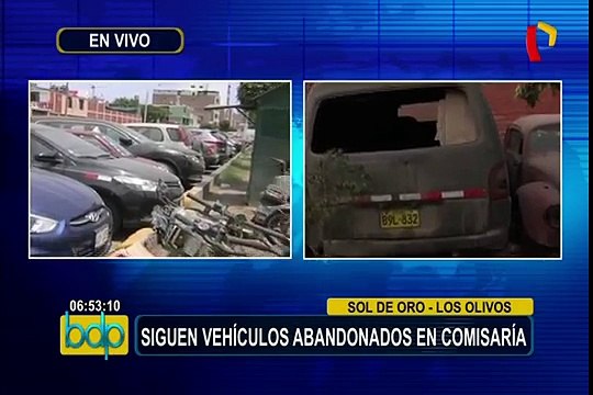 Los Olivos: continúan vehículos abandonados en exteriores de comisaría