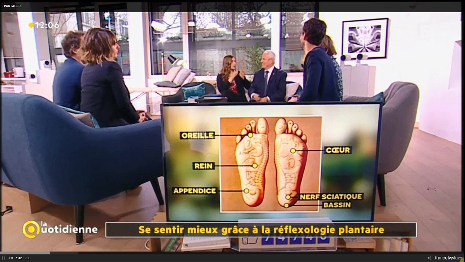 Mireille Meunier démonstration de réflexologie plantaire - Vidéo Dailymotion