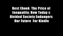 Best Ebook  The Price of Inequality: How Today s Divided Society Endangers Our Future  For Kindle