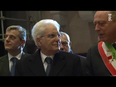 Lucca - Mattarella visita la Cattedrale di San Martino (03.03.17)