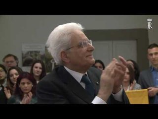 Lucca - Mattarella scopre la targa ricordo della Senatrice Martini (03.03.17)