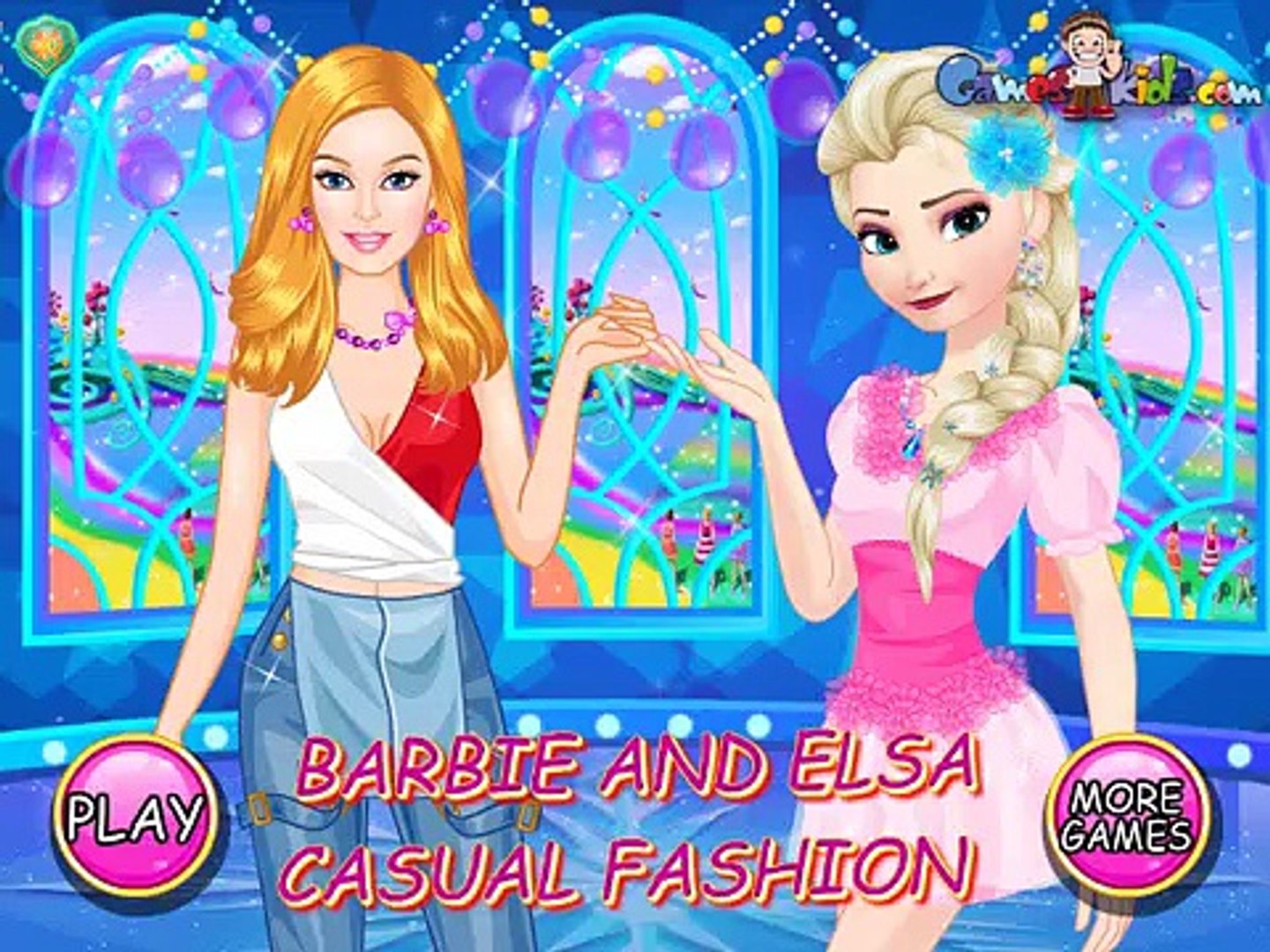 barbie elsa games