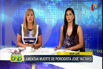 Periodista José Yactayo fue hallado muerto en Huacho