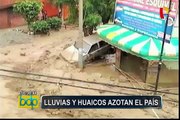 Lluvias, huaicos e inundaciones afectan regiones del Perú