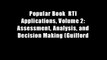Popular Book  RTI Applications, Volume 2: Assessment, Analysis, and Decision Making (Guilford