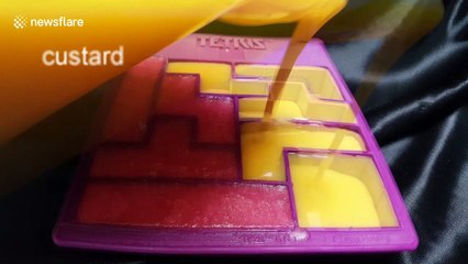 Rhubarb and custard Tetris