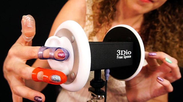 ASMR Tapping & Ear Massage With Tippi Rubber Finger Pads on 3Dio (No Talking After Intro)