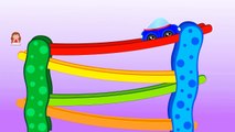 Цвета для детей, чтобы узнать с анимированными цветами машин для детей, дети обучения видео
