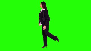 Business woman doing standing bow pulling yoga pose on high heels