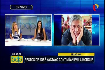 Periodistas se pronuncian y lamentan muerte de José Yactayo