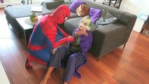 Elsa Mermaid Kidnapped by Joker! w/ Spiderman, Frozen, Maleficent! Superhero Fun