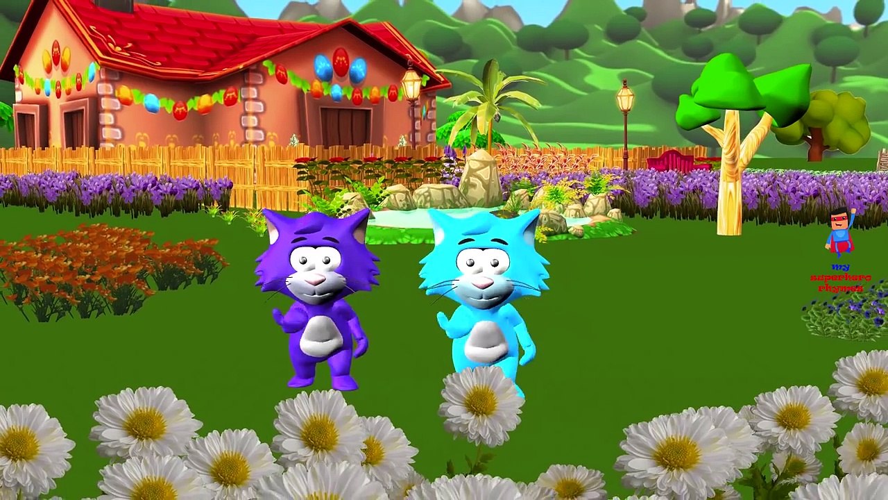 Giant Colors Cats Finger Family Funny Cats Compilation | Little Baby Boy Nursery Rhymes So