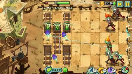 Plants Vs Zombies 2 - Epic Quest - Gem Jam - Step 3