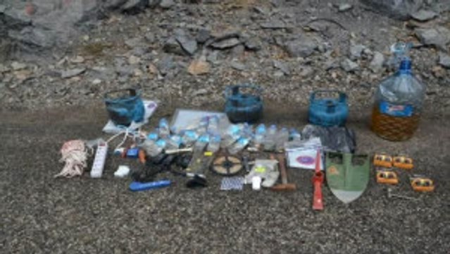 Tunceli'de İki Farklı Noktada Patlayıcı Ele Geçirildi