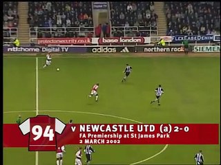 Bergkamp's wonder goal against Newcastle United