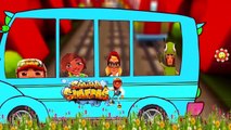 Finger Family Subway Surfers Cheats Cartoons | Wheels On The Bus Go Round And Round Nursery Rhymes