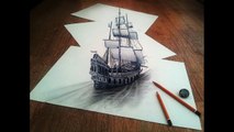 Amazing 3D pencil drawings - Must Watch