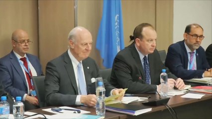 دي ميستورا يلتقي وفدي النظام السوري والمعارضة بجنيف