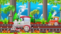 The little Train and the Big Truck in City of cars | Trains & Trucks cartoons for kids