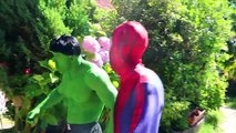 Hulk y la Dama Hulk vs Rosa Spidergirl! w/ Spiderman, Congelados Elsa, Bromista y Goma de mascar Golosinas