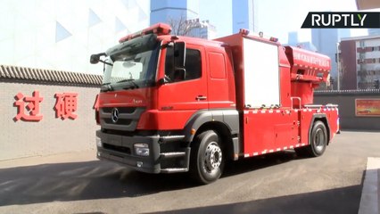 Chinese Fire Truck with Multiple Rocket Launchers Will Destroy Blazes