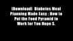 [Download]  Diabetes Meal Planning Made Easy : How to Put the Food Pyramid to Work for You Hope S.
