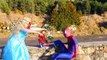 BURIED ALIVE Spiderman vs Frozen Elsa Baby Anna Prank Hulk Superman Family Fun Superheroes
