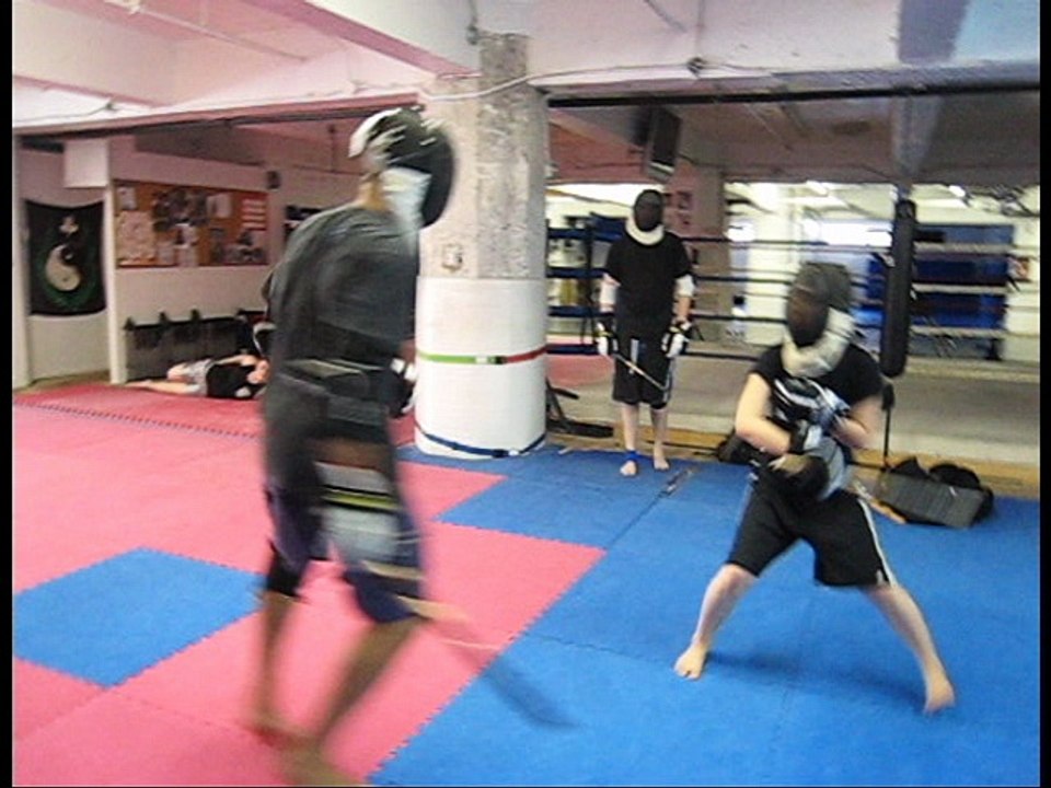 Gabo VS Nico - Single Stick Sparring - 28 Juin - 2009