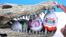 Kinder Giant Crocodile Crashes Surprise Egg Opening Toys Good Dinosaur Star Wars Inside Out