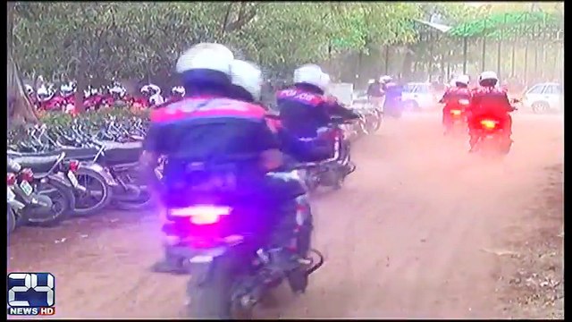 Dolphin police in action in Lahore