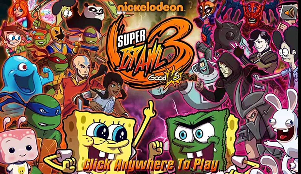 Super Brawl Summer bob Esponja super brawl juego