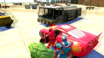 ★ Hulk Smash Cars ★ Spiderman ★ Lightning McQueen Colors Disney Cars Smash Party + Nursery