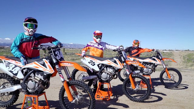 KTM 250 / 350 / 450 SX-F Test Teaser