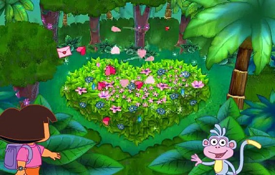 Dora and the Lost Valentine - Dora the Explorer Valentines Day Adventure Cartoon Video Gam