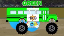 Полиция монстр грузовик шины Учимся считать от 1 до 10 учить цифры джипы для детей