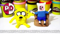 Adventure Time Stop Motion Playdo Jake and Finn Animación Plastilina de Juguetes (Play Doh
