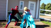 Frozen Elsa & Anna NOT MY LEGS! w_ Spiderman Joker Coca Cola Challenge Maleficent Fun I