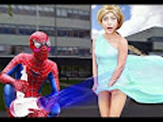 Who is TOUCH ELSA’S BREAST  Spiderman Batman Superman Anna PRANK in real life