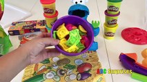 PLAYDOH Helado Tower Stack Challenge, Aprender los Colores y Cómo Contar para los Niños ALIMENTACIÓN de COOKIES