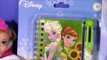 Disney Princess FROZEN Mega Lip Gloss Palette! FROZEN FEVER Anna & Elsa Journal PEN! Nail Polish!