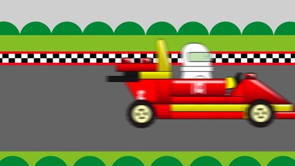 Lego Car Race Cartoons for kids | ABC Song | Wheels On The Bus | Children