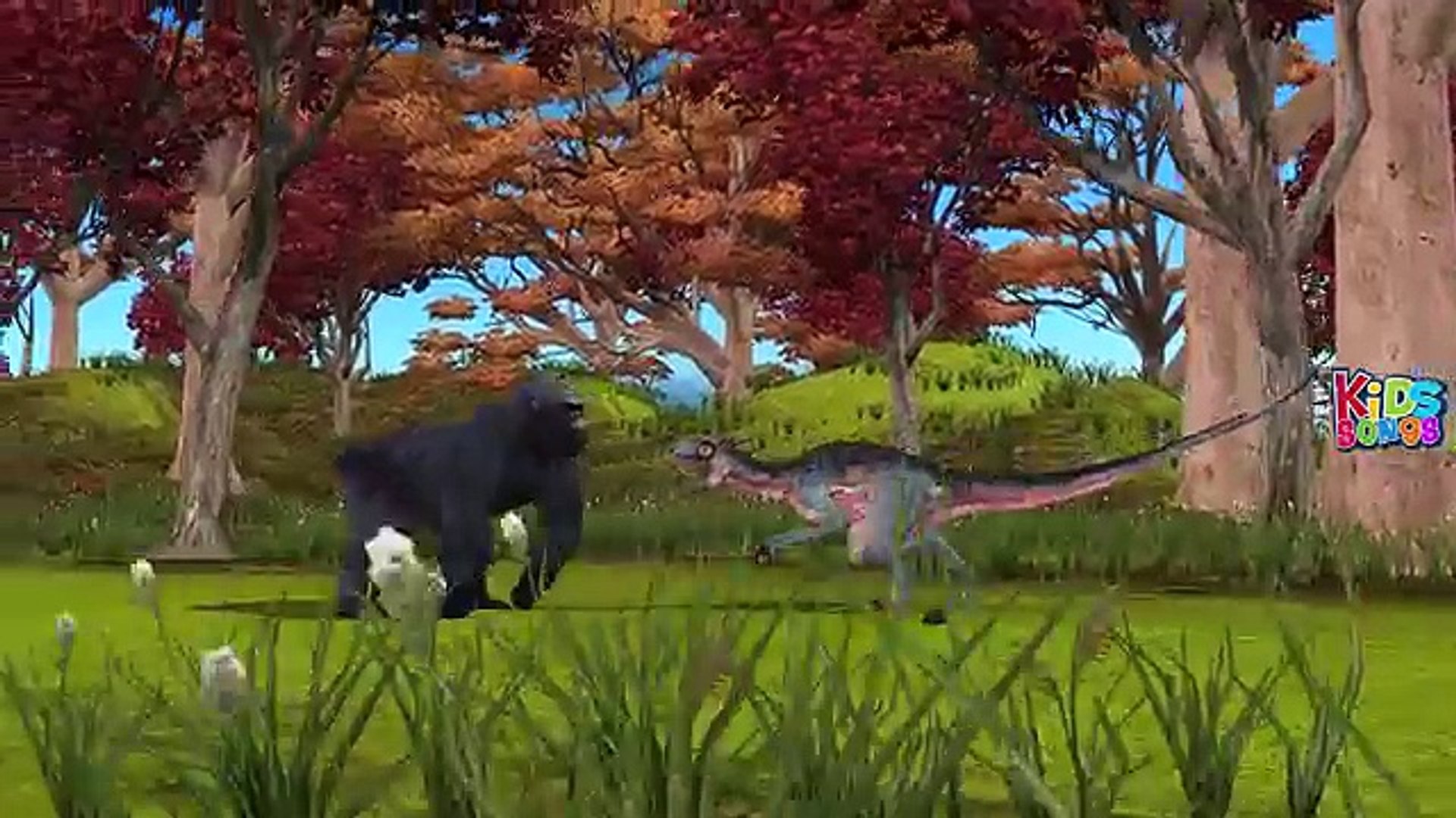 Dinosaurios VS King Kong Lucha Gorila Sorpresa Huevos de Dinosaurios Para  los Niños Dinosaurios dibujos animados Fo - Vidéo Dailymotion