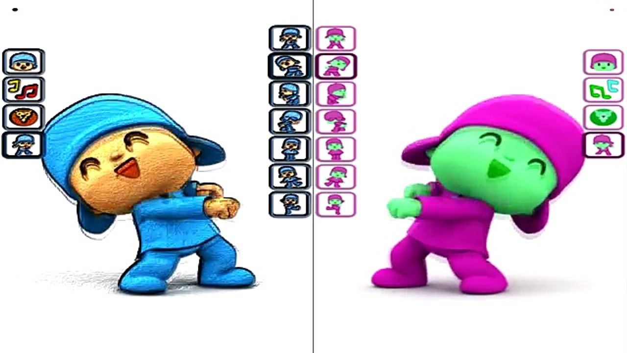 Talking Pocoyo Colors Dance Reaction Compilation Funny Videos 2016