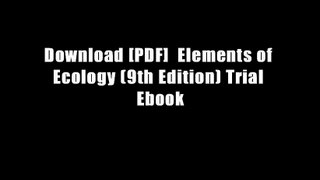 Download [PDF]  Elements of Ecology (9th Edition) Trial Ebook