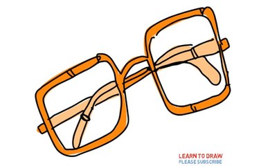 How To Draw Glasses Step By Step For Kids