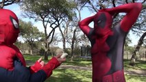 Iron Man Vs Deadpool - Real Life Superhero Fights - Epic Battle! Round 1