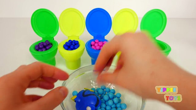 Toy Toilet Candy Surprise Toys for Kids | Learn Colors