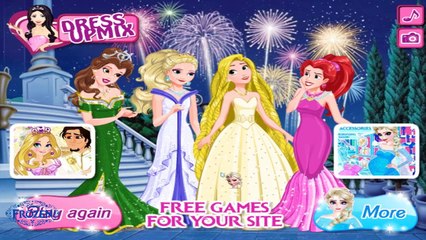 Frozen Elsa & princess Ariel, Rapunzel & Belle Beauty Pageant - Frozen Elsa Songs for Kids